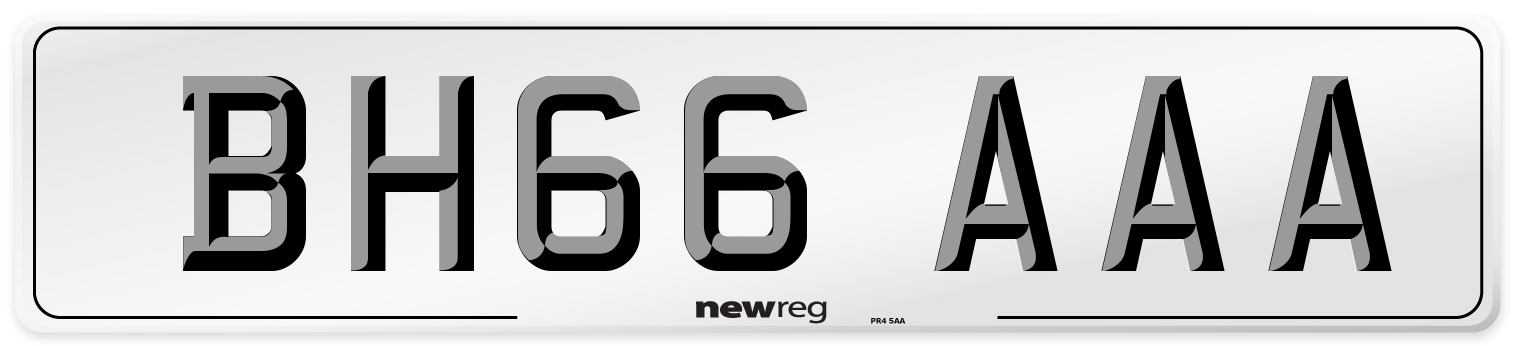 BH66 AAA Number Plate from New Reg